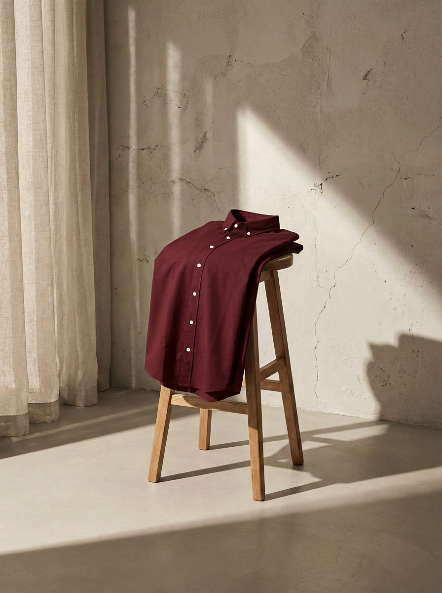 Oxford Shirt - Midnight Maroon