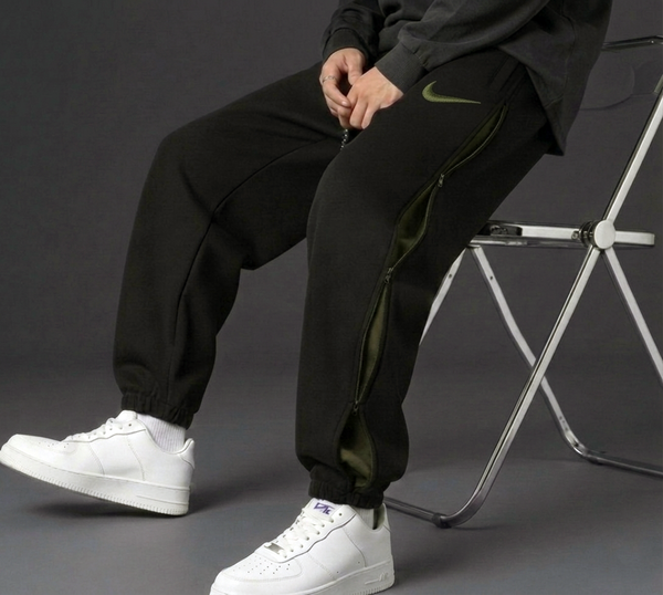 Black & Olive contrast Joggars Trouser Code - T20510