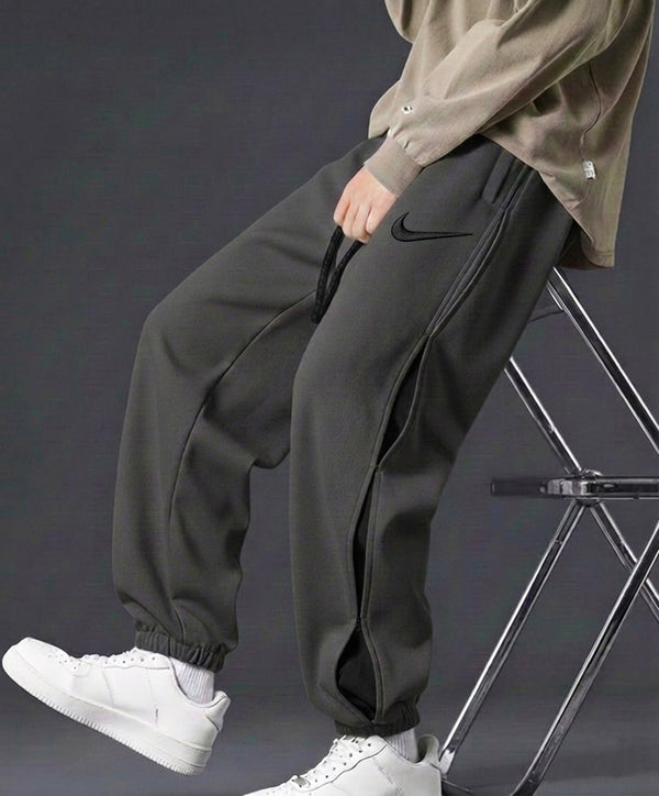 Dark Ash & Black contrast Joggars Trouser - Code - T20512